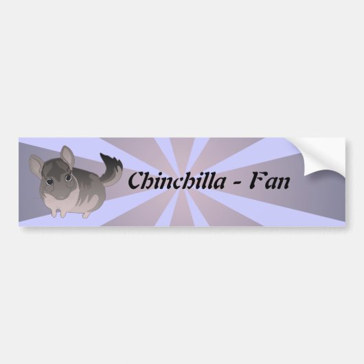 Chinchilla Bumpersticker (Voorkant)
