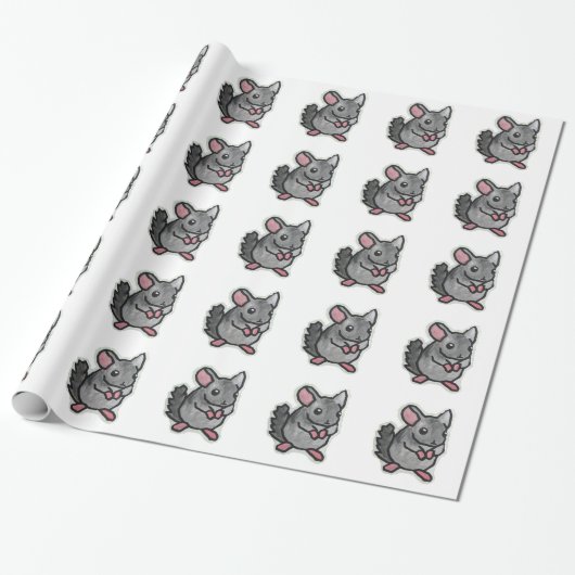 Chinchilla Cadeaupapier (Uitgerold)