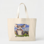 Chinchilla Cartoon Funny Canvas tas (Voorkant)