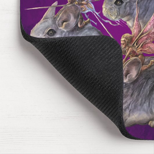 Chinchilla Cavalry Mousepad Muismat (Hoek)
