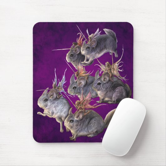Chinchilla Cavalry Mousepad Muismat (Met muis)