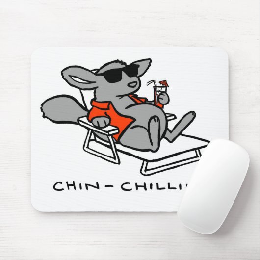 Chinchilla Chillin Mousepad Muismat (Met muis)