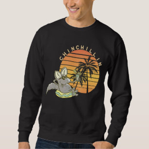 Chinchilla Chillin Sunset Retro Relax Chin Trui