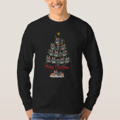 Chinchilla Christmas Tree Lights  Chinchilla Xmas T-shirt (Voorkant)