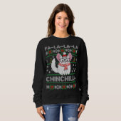 Chinchilla Christmas Ugly Gift For Chinchilla Love Trui (Voorkant volledig)