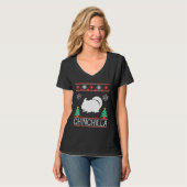 Chinchilla Christmas Ugly T-shirt (Voorkant volledig)