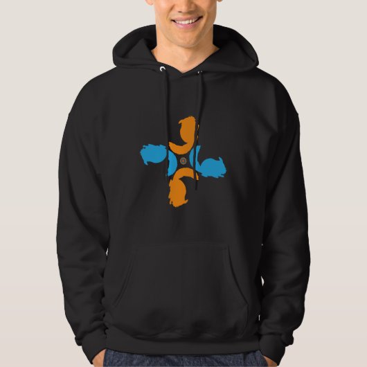 Chinchilla Circle Dierenvriend Idea Hoodie (Voorkant)