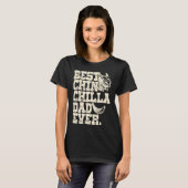 Chinchilla Daddy Father Best Chinchilla Dad Ever T-shirt (Voorkant volledig)