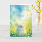 Chinchilla-dag onder de zon kaart (Gele Bloem)