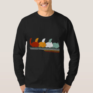 Chinchilla Dierenvriend Zookeeper Retro St T-shirt