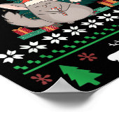 Chinchilla Funny Pet Ugly Christmas Funny Quote Poster (Hoek)