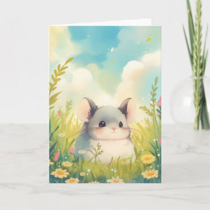 Chinchilla Geborgen in de Omarming van de Natuur Kaart