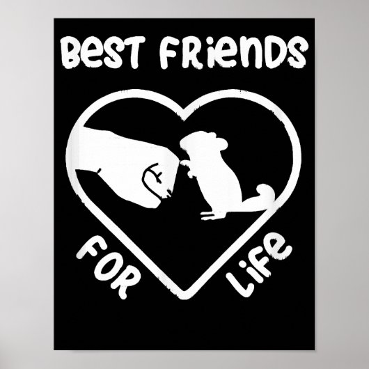 Chinchilla Gift Cute Chinchillas Gift Poster (Voorkant)