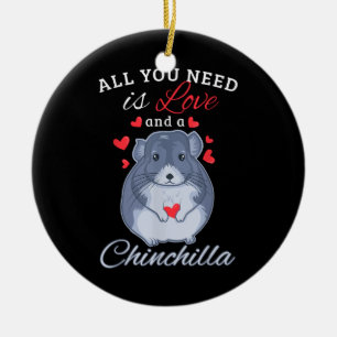 Chinchilla Gift Funny Cute Pet Animal Lover Owner Keramisch Ornament