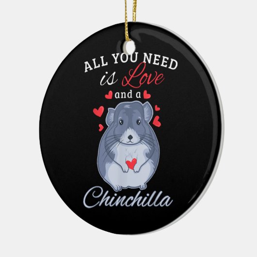 Chinchilla Gift Funny Cute Pet Animal Lover Owner Keramisch Ornament (Links)