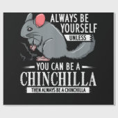 Chinchilla Gift Funny Cute Pet Cadeaupapier (Vlak)