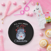 Chinchilla Gift Funny Cute Pet Dierenvriend Eigena Papieren Bordje (Feest)