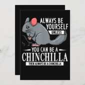 Chinchilla Gift Funny Cute Pet Feestdagenkaart (Voorkant / Achterkant)