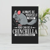 Chinchilla Gift Funny Cute Pet Feestdagenkaart (Staand voorkant)