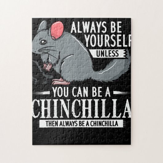 Chinchilla Gift Funny Cute Pet Legpuzzel (Verticaal)