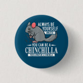 Chinchilla Gift Funny Cute Pet Ronde Button 3,2 Cm (Voorkant)