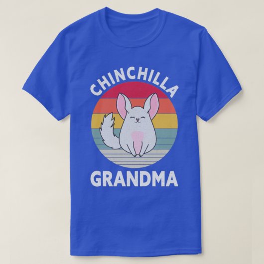 Chinchilla Grandma Funny Pet Lover mam Chinchillas T-shirt (Design voorkant)