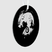 Chinchilla Halloween Costume Moon Silhouette Ornament (voorkant)