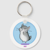 Chinchilla hug sleutelhanger (Voorkant)