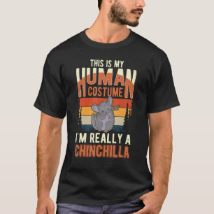 Chinchilla Human Costume Halloween Chinchilla T-shirt