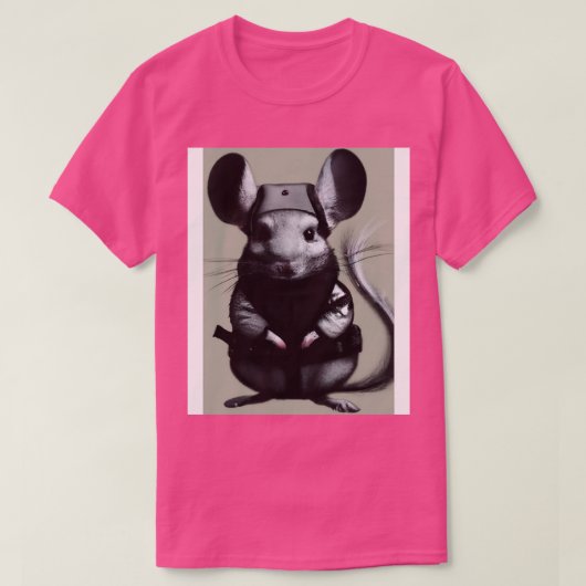 Chinchilla in een ninja kostuum 1 t-shirt (Design voorkant)