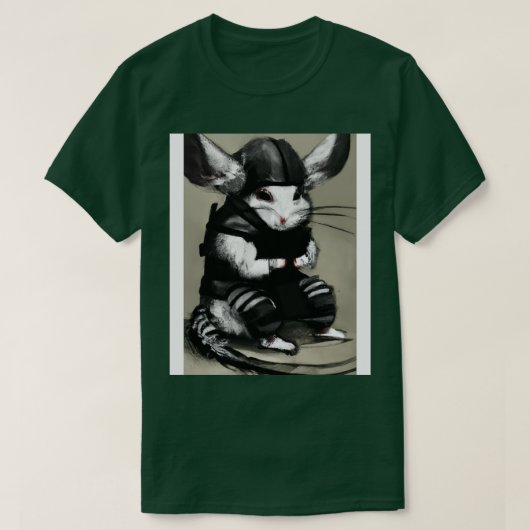 Chinchilla in een ninja kostuum 2 t-shirt (Design voorkant)