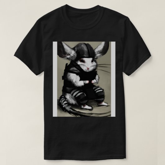 Chinchilla in een ninja kostuum 2 t-shirt (Design voorkant)
