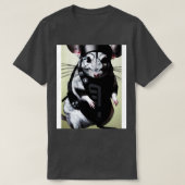 Chinchilla in een ninja kostuum 3 t-shirt (Design voorkant)