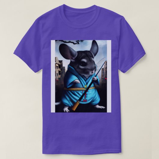 Chinchilla in een ninja kostuum 4 t-shirt (Design voorkant)