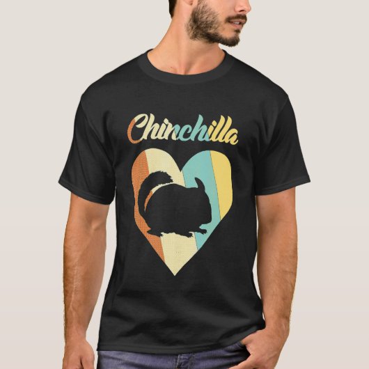 Chinchilla in het hart t-shirt (Voorkant)