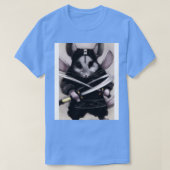 Chinchilla in ninja kostuum t-shirt (Design voorkant)