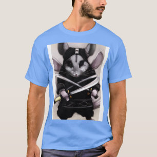Chinchilla in ninja kostuum t-shirt