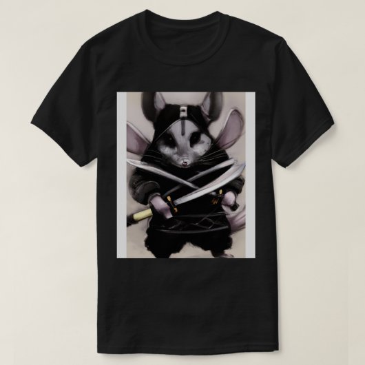 Chinchilla in ninja kostuum t-shirt (Design voorkant)