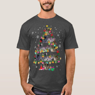 Chinchilla kerstboom Funny Rodents Lover T-shirt
