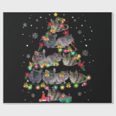 Chinchilla kerstboom Funny Rodents Lover Xmas Cadeaupapier (Vlak)