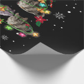 Chinchilla kerstboom Funny Rodents Lover Xmas Cadeaupapier (Hoek)