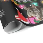 Chinchilla kerstboom Funny Rodents Lover Xmas Cadeaupapier (Rol Hoek)