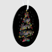 Chinchilla kerstboom Funny Rodents Lover Xmas Ornament (voorkant)