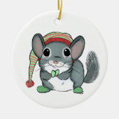 Chinchilla kerstboom Ornament (Voorkant)