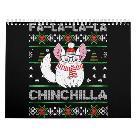 Chinchilla-kerstcadeau voor Chinchilla Love Kalender (Hoes)