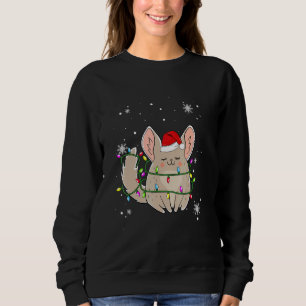 Chinchilla kerstlampjes met kersttasje trui