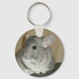 Chinchilla Keyring (rond Klassiek) Sleutelhanger