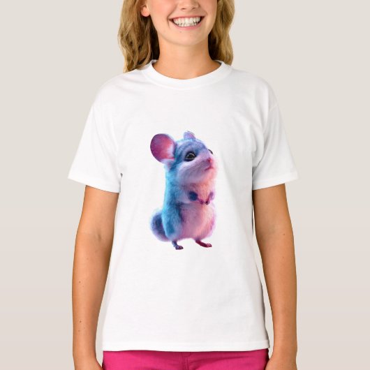 Chinchilla Kinderen met Suikerspin T-shirt (Voorkant)