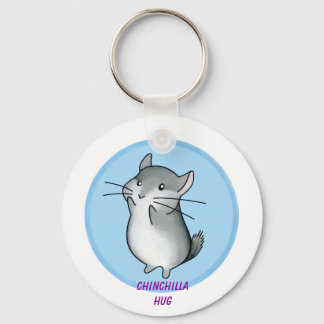 Chinchilla knuffel sleutelhanger