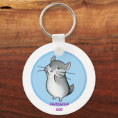 Chinchilla knuffel sleutelhanger (Voorkant)